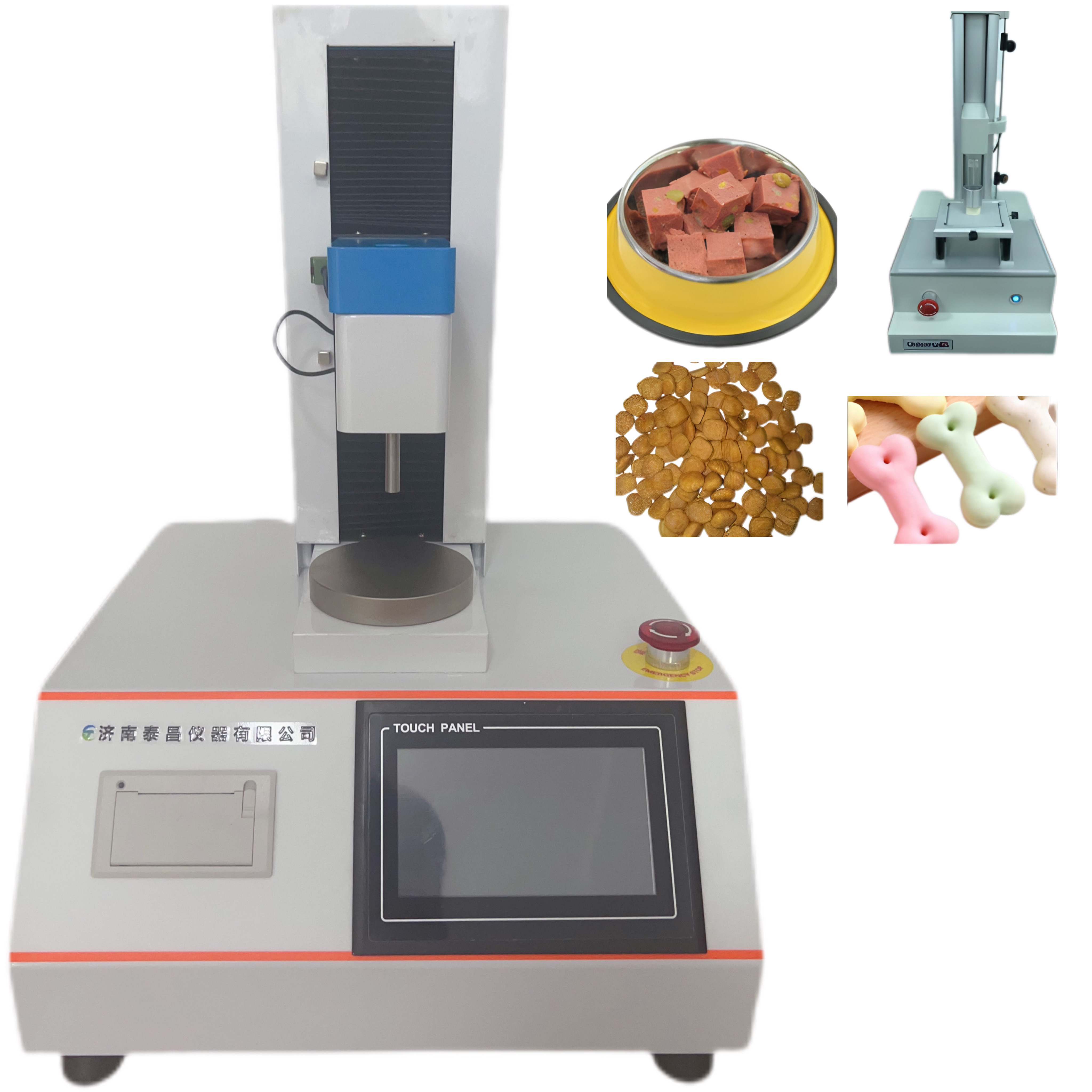 貓糧和狗糧的硬度 磨牙小饅頭的破裂強(qiáng)度 寵物餅干的硬度和脆性 潔齒棒的硬度、脆性和斷裂強(qiáng)度 果凍和布丁的彈性、Q 性 罐頭樣品或者香腸、火腿腸的硬度、彈性、回 復(fù)性、粘性和咀嚼性等指標(biāo)